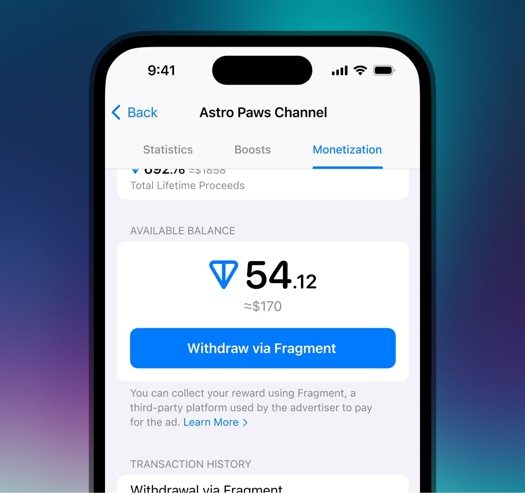 درآمد از تلگرام