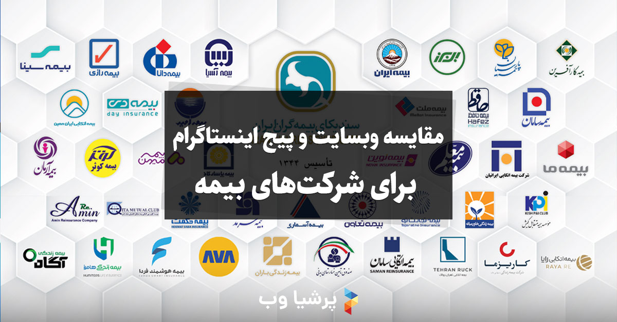 مقایسه وبسایت و پیج اینستاگرام برای شرکت ‌های بیمه