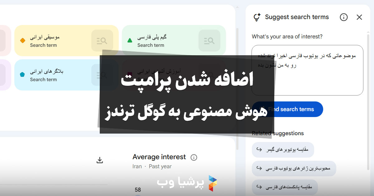اضافه شدن پرامپت هوش مصنوعی به گوگل ترندز